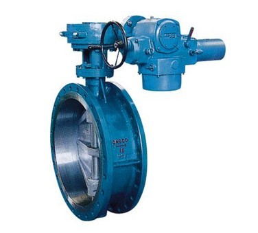 蜗轮法兰金属密封蝶阀343H